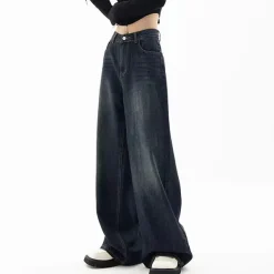 Jeans*Boogzel Clothing Downtown Girl Baggy Jeans Black