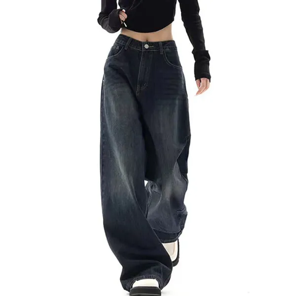 Jeans*Boogzel Clothing Downtown Girl Baggy Jeans Black