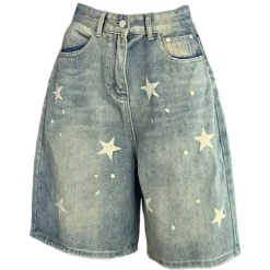 Shorts*Boogzel Clothing Downtown Girl Star Shorts Blue