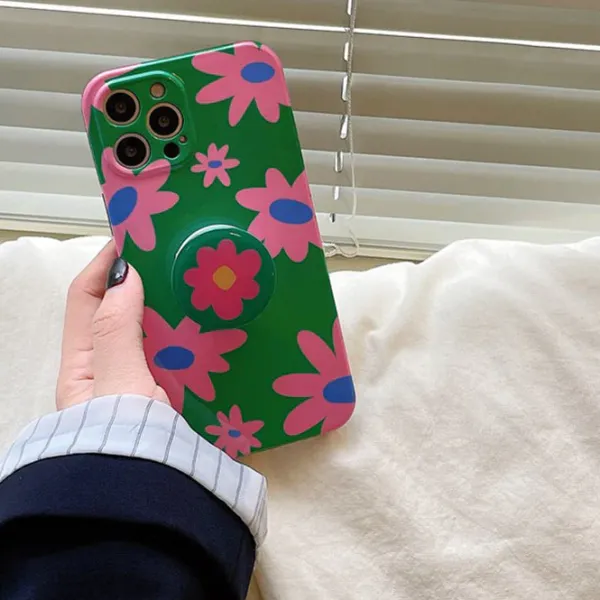 Iphone Cases*Boogzel Clothing Dreams Of Daisies iPhone Case Green/pink