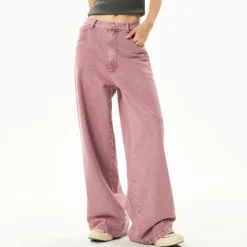 Jeans*Boogzel Clothing Dust Skater Girl Loose Jeans Pink