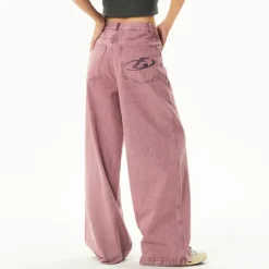 Jeans*Boogzel Clothing Dust Skater Girl Loose Jeans Pink