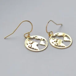Earrings*Boogzel Clothing Earth Outline Earrings