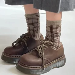 Classics|Boots / Platform Boots*Boogzel Clothing Edinburgh Platform Oxford Boots Brown