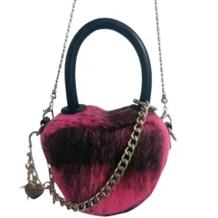 Bags & Purses*Boogzel Clothing Emo Phase Heart-Shaped Bag Pink/black