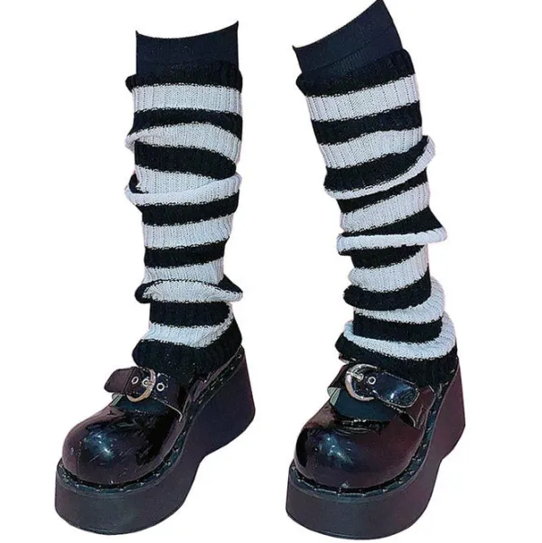 Other|Socks*Boogzel Clothing Emo Striped Leg Warmers