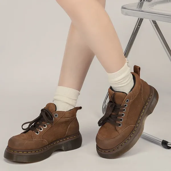 Classics|Boots / Platform Boots*Boogzel Clothing English Autumn Platform Boots Brown