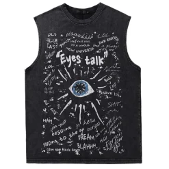 Aesthetic T-Shirts & Graphic Tees*Boogzel Clothing Eyes Talk Graphic Tee Black