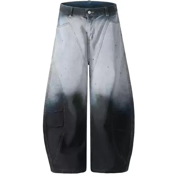 Mens|Jeans*Boogzel Clothing Faded Gradient Baggy Jeans DarkBlue