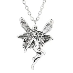 Necklaces & Chokers*Boogzel Clothing Fairy Aesthetic Pendant Necklace Silver
