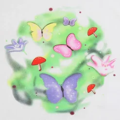 Aesthetic T-Shirts & Graphic Tees*Boogzel Clothing Fairy Garden Crop Top White