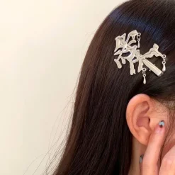 Hair Accessories*Boogzel Clothing Fairy Grunge Big Hair Clip Silver