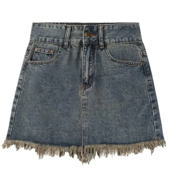 Skirts*Boogzel Clothing Fairy Grunge Denim Skirt Blue