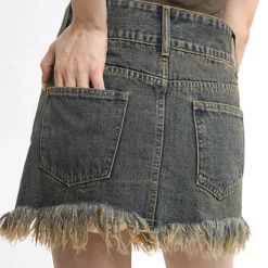 Skirts*Boogzel Clothing Fairy Grunge Denim Skirt Blue