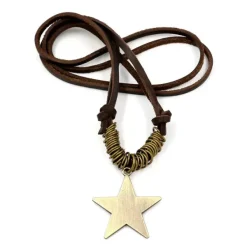 Necklaces & Chokers*Boogzel Clothing Fairy Grunge Star Necklace Brown