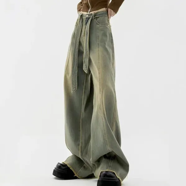 Jeans*Boogzel Clothing Fairy Grunge Washed Jeans Green