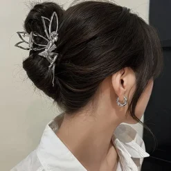 Hair Accessories*Boogzel Clothing Fairy Rhinestone Hair Claw Silver
