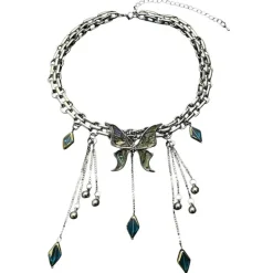 Necklaces & Chokers*Boogzel Clothing Fairycore Aesthetic Butterfly Choker Silver