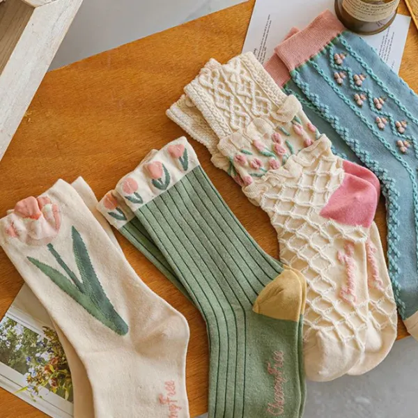 Socks*Boogzel Clothing Fairycore Flower Socks