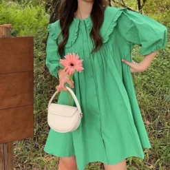 Dresses & Rompers*Boogzel Clothing Fairycore Little Dress Green