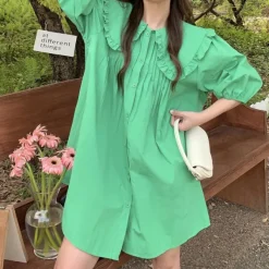 Dresses & Rompers*Boogzel Clothing Fairycore Little Dress Green