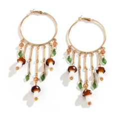Earrings*Boogzel Clothing Fairycore Mushroom Earrings Gold