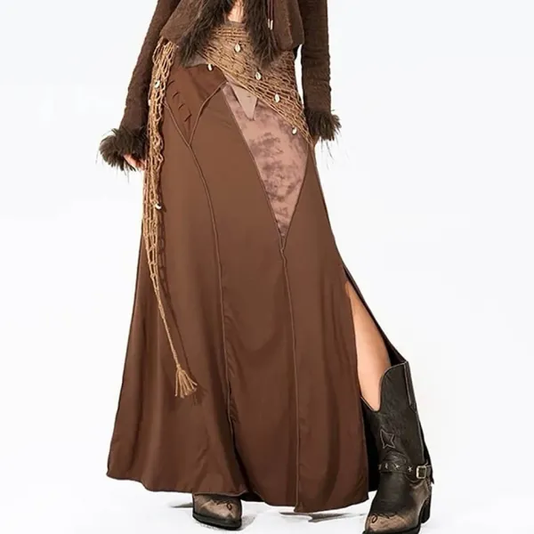 Skirts*Boogzel Clothing Fairycore Patchwork Maxi Skirt