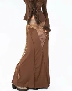 Skirts*Boogzel Clothing Fairycore Patchwork Maxi Skirt