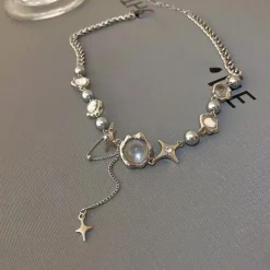 Necklaces & Chokers*Boogzel Clothing Fairytale Fantasies Aesthetic Necklace Silver