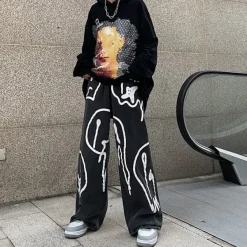 Jeans*Boogzel Clothing Fake Smile Jeans Black