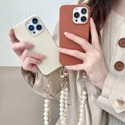 Iphone Cases*Boogzel Clothing Fall Aesthetic Pearl Chain IPhone Case