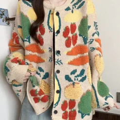 Knit Cardigans*Boogzel Clothing Farmers Market Aesthetic Cardigan Multi