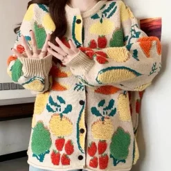 Knit Cardigans*Boogzel Clothing Farmers Market Aesthetic Cardigan Multi