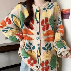 Knit Cardigans*Boogzel Clothing Farmers Market Aesthetic Cardigan Multi