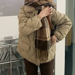 Coats & Jackets*Boogzel Clothing Faux Fur Collar Padded Jacket
