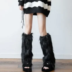 Other|Socks*Boogzel Clothing Faux Fur Leg Warmers