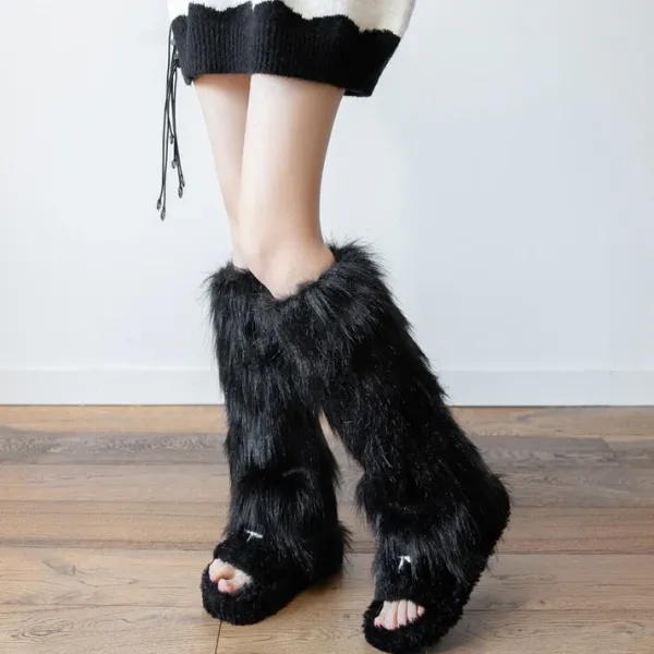 Other|Socks*Boogzel Clothing Faux Fur Leg Warmers