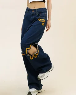 Jeans*Boogzel Clothing Feel The Burn Cut-Out Jeans