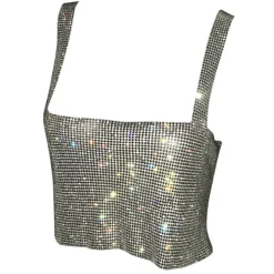 Y2K Tops|Crop Tops*Boogzel Clothing Feelin' So Icy Rhinestone Top