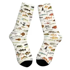 Socks*Boogzel Clothing Fish Print Socks Multi