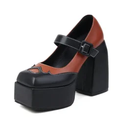 Mad*Boogzel Clothing Flame Heart Platform Shoes