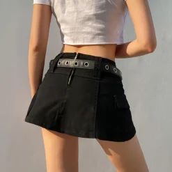 Skirts*Boogzel Clothing Flirting With Trouble Mini Skirt