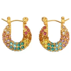 Earrings*Boogzel Clothing Flirty Baby Rainbow Earrings Multi