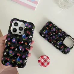 Iphone Cases*Boogzel Clothing Floral Bubble iPhone Case Black