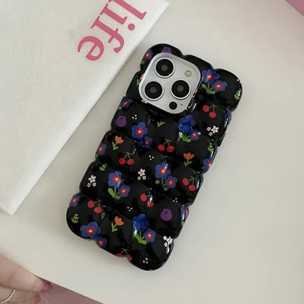 Iphone Cases*Boogzel Clothing Floral Bubble iPhone Case Black
