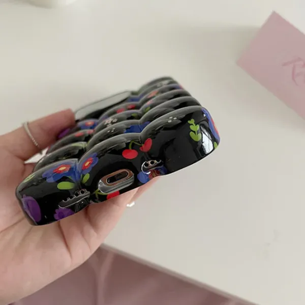 Iphone Cases*Boogzel Clothing Floral Bubble iPhone Case Black