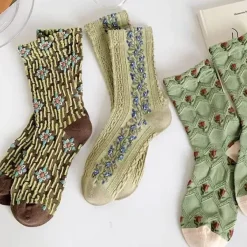 Socks*Boogzel Clothing Floral Embroidery Socks