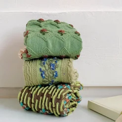 Socks*Boogzel Clothing Floral Embroidery Socks