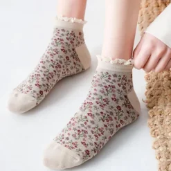 Socks*Boogzel Clothing Floral Ruffle Socks