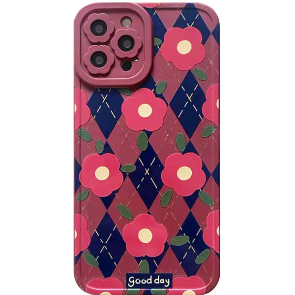 Iphone Cases*Boogzel Clothing Flower Argyle iPhone Case